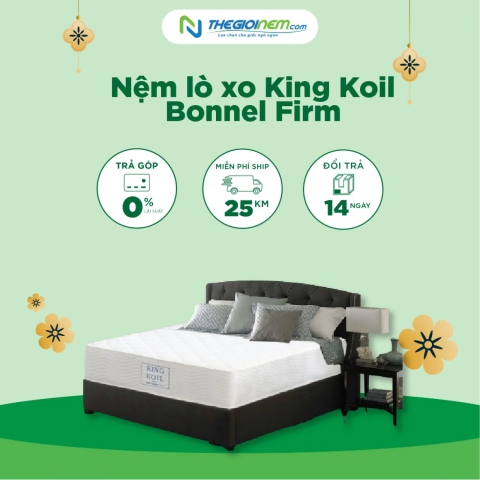 Nệm lò xo King Koil Bonnel Firm khuyến mãi tại Thegioinem.com