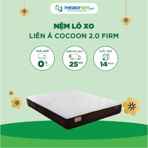 Nệm Lò Xo Liên Á COCOON 2.0 FIRM Giảm 10% Tại Thegioinem.com