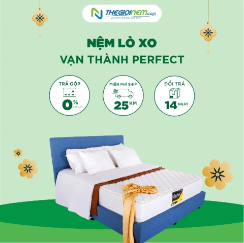 Nệm Lò Xo Perfect Vạn Thành Giảm Giá 10% + Quà Tại Thegioinem.com