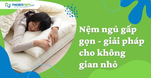 Nệm ngủ gấp gọn - giải pháp cho không gian nhỏ