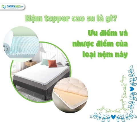 Nệm topper cao su là gì? Ưu điểm và nhược điểm của loại nệm này