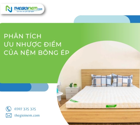 Phân tích ưu nhược điểm của nệm bông ép | Thegioinem.com