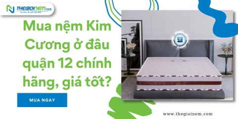 Mua nệm Kim Cương ở đâu quận 12 chính hãng, giá tốt?