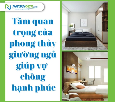 Tầm quan trọng của phong thủy giường ngủ giúp vợ chồng hạnh phúc