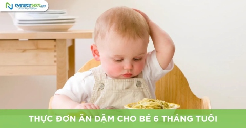 Thực đơn ăn dặm cho bé 6 tháng tuổi mẹ nên nhớ