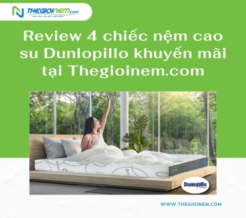 Review 4 Chiếc Nệm Cao Su Dunlopillo Khuyến Mãi Tại Thegioinem.com