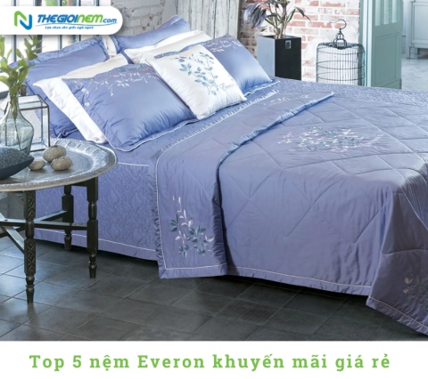 Top 3 nệm Everon khuyến mãi giá rẻ tại Thegioinem.com