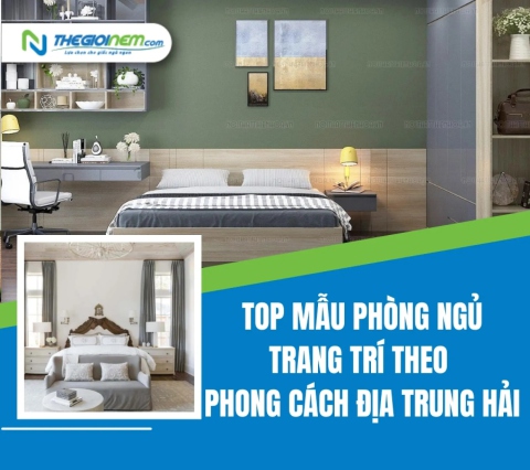 Top mẫu phòng ngủ trang trí theo phong cách Địa Trung Hải