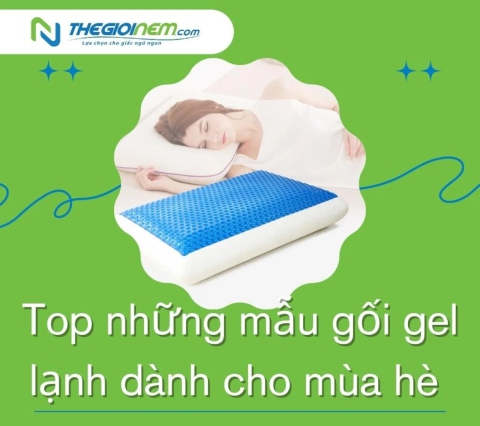 Top những mẫu gối gel lạnh dành cho mùa hè - Thế Giới Nệm