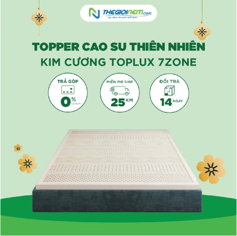 Topper Cao Su Kim Cương TOPLUX 7’ZONE Ưu Đãi 20% Tại Thegioinem.com