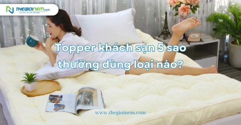 Topper khách sạn 5 sao thường dùng loại nào?