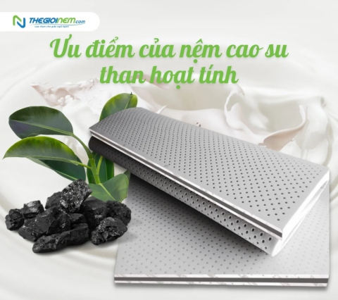 Ưu điểm của nệm cao su than hoạt tính | Thegioinem.com