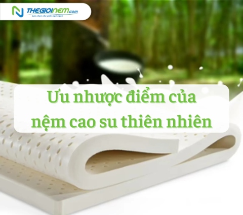 Ưu nhược điểm của nệm cao su thiên nhiên 