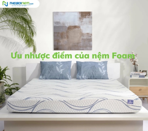 Ưu nhược điểm của nệm Foam - Thế Giới Nệm