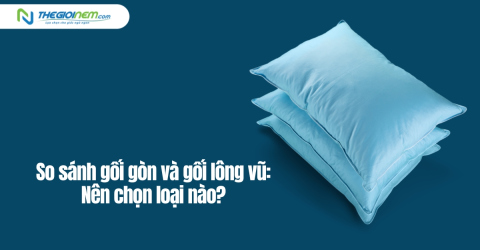 So sánh gối gòn và gối lông vũ: Nên chọn loại nào?