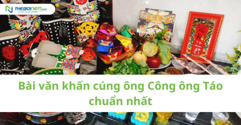 Bài văn khấn cúng ông Công ông Táo 2025 chuẩn nhất
