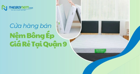 Cửa hàng bán nệm bông ép giá rẻ tại Quận 9