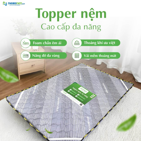 Topper Foam Đa Năng TATANA Giảm 45% Online tại Thế Giới Nệm