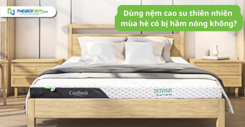 Dùng nệm cao su thiên nhiên mùa hè có hầm nóng không? 