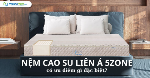 Nệm cao su Liên Á FiveZone có ưu điểm gì đặc biệt?