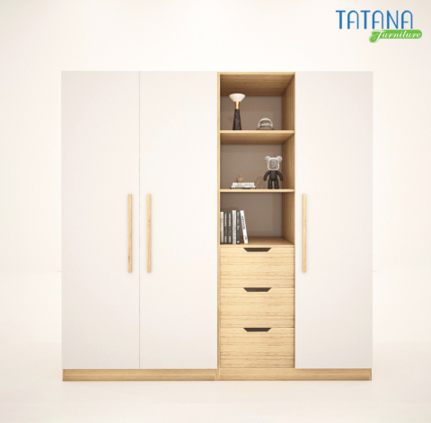 Tủ quần áo Tatana TU007 Khuyến Mãi Hấp Dẫn Tại Thegioinem.com