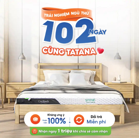 Nệm Cao Su Thiên Nhiên TATANA Cool Fresh Khuyến Mãi 25% | Thegioinem.com