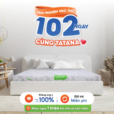 Nệm Cao Su Thiên Nhiên TATANA Standard Khuyến Mãi 25% | Thegioinem.com