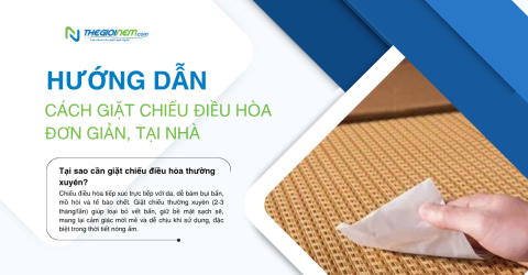 Cách giặt chiếu điều hòa đơn giản, nhanh chóng tại nhà