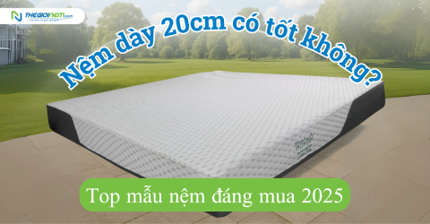 Nệm dày 20cm có tốt không? Top mẫu nệm đáng mua 2025