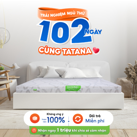 Nệm Cao Su Thiên Nhiên TATANA Standard Khuyến Mãi 25% | Thegioinem.com