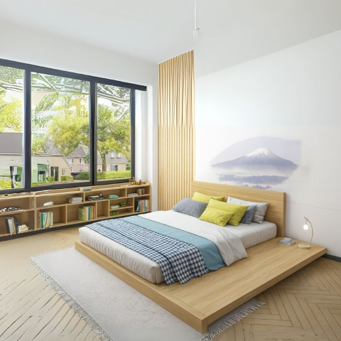 Giường Ngủ Bệt Tatami Mở Rộng MDF045 thiết kế nhỏ gọn, tiện lợi