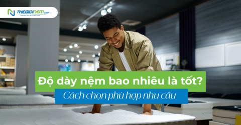 Độ dày nệm bao nhiêu là tốt? Cách chọn phù hợp nhu cầu