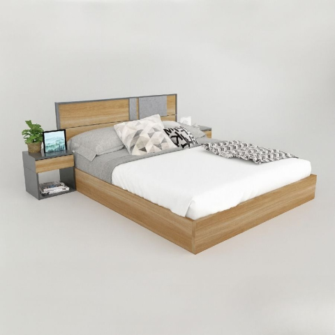 Giường gỗ Tatana MDF002 Khuyến Mãi Hấp Dẫn tại Thegioinem.com
