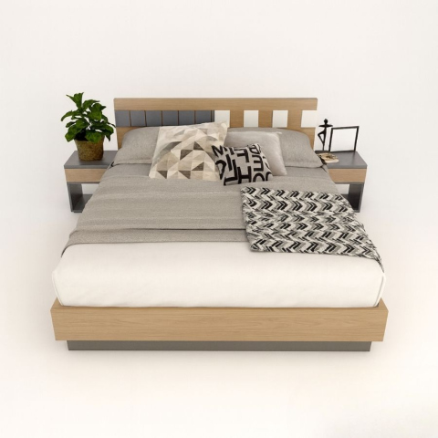 Giường gỗ Tatana MDF003 Khuyến Mãi Hấp Dẫn tại Thegioinem.com