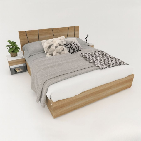 Giường gỗ Tatana MDF005 Khuyến Mãi Hấp Dẫn tại Thegioinem.com