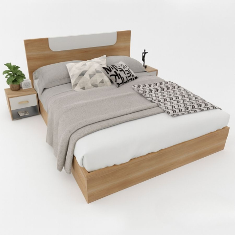 Giường gỗ Tatana MDF011 Khuyến Mãi Hấp Dẫn tại Thegioinem.com
