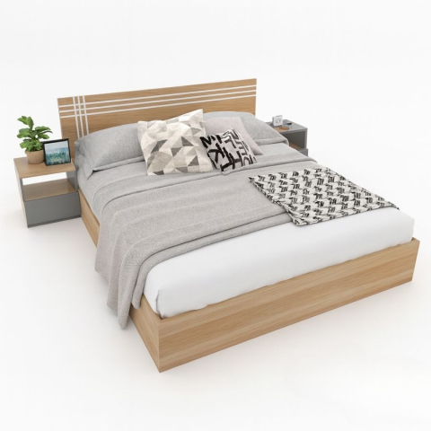 Giường gỗ Tatana MDF012 Khuyến Mãi Hấp Dẫn tại Thegioinem.com