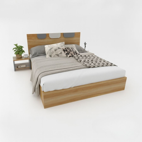 Giường gỗ Tatana MDF020  Khuyến Mãi Hấp Dẫn tại Thegioinem.com