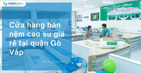 Cửa hàng bán nệm cao su giá rẻ tại quận Gò Vấp