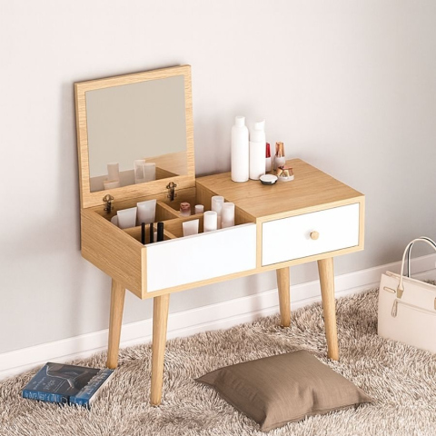Bàn trang điểm ngồi bệt Tatana BTD018 thiết kế nhỏ gọn cho không gian sống