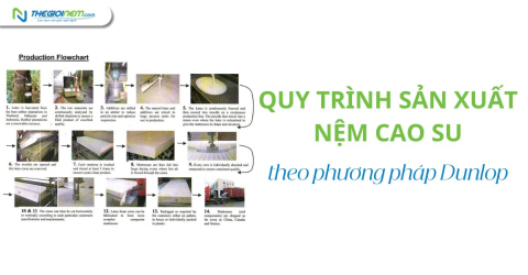 Quy trình sản xuất nệm cao su theo phương pháp Dunlop