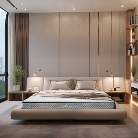 Đệm Cao Su Thiên Nhiên Liên Á L’ADome Grey Premium ưu đãi tại Thế Giới Nệm