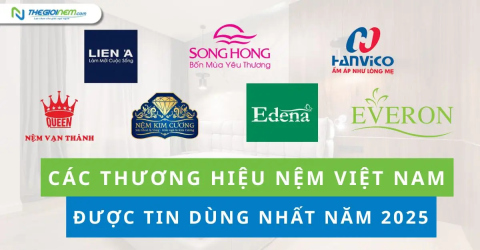Các thương hiệu nệm Việt Nam được tin dùng nhất năm 2025