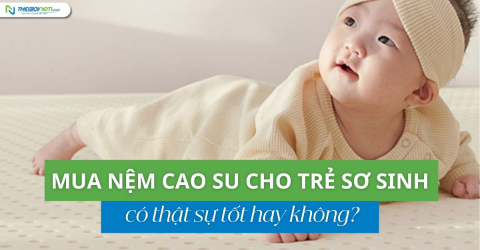 Mua nệm cao su cho trẻ sơ sinh? Có thật sự tốt?