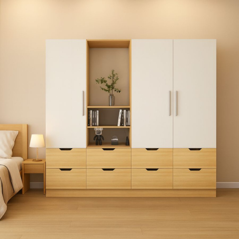 Tủ quần áo Tatana TU009 Khuyến Mãi Hấp Dẫn Tại Thegioinem.com