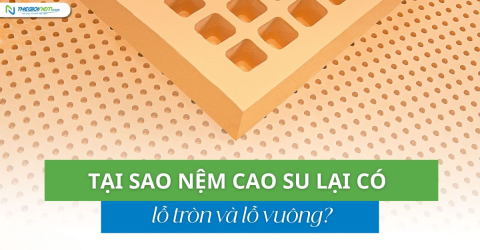 Tại sao nệm cao su lại có lỗ tròn và lỗ vuông?