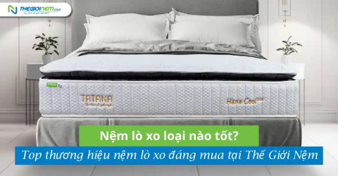 Nệm lò xo loại nào tốt? Top thương hiệu nệm lò xo đáng mua tại Thế Giới Nệm