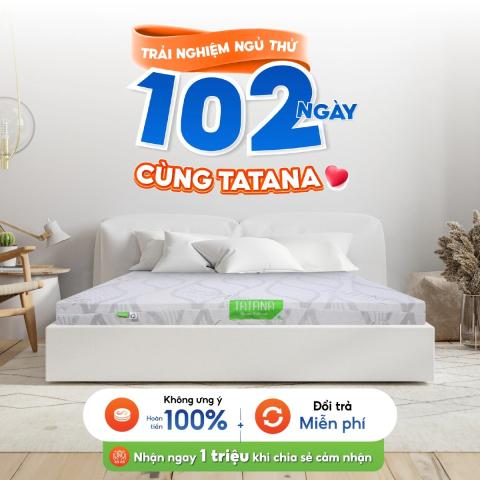 Nệm cao su thiên nhiên TATANA Standard