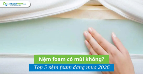 Nệm foam có mùi không? Top 5 nệm foam đáng mua 2026