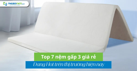 Top 7 nệm gấp 3 giá rẻ đang Hot trên thị trường hiện nay | Thegioinem.com